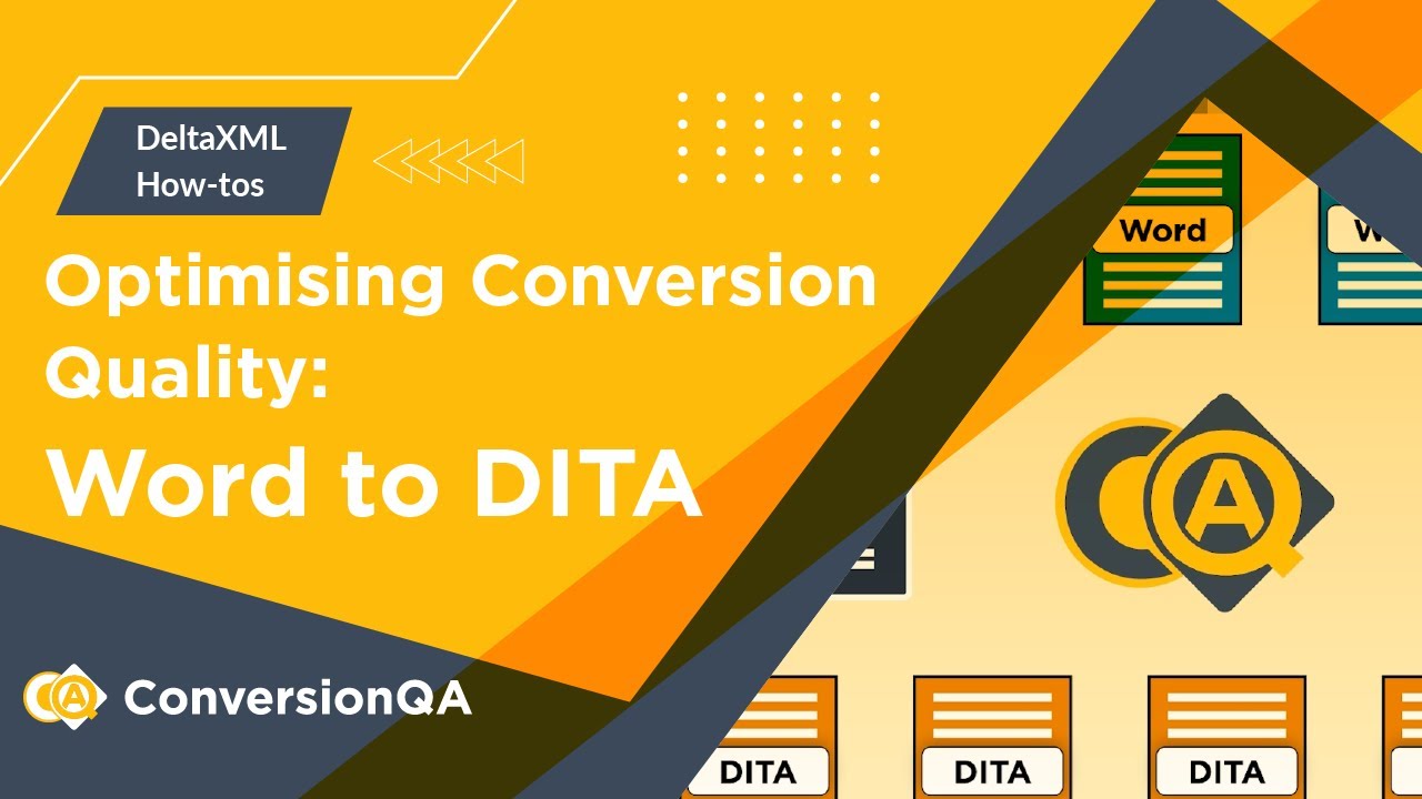 Illustration of DITA conversion process.